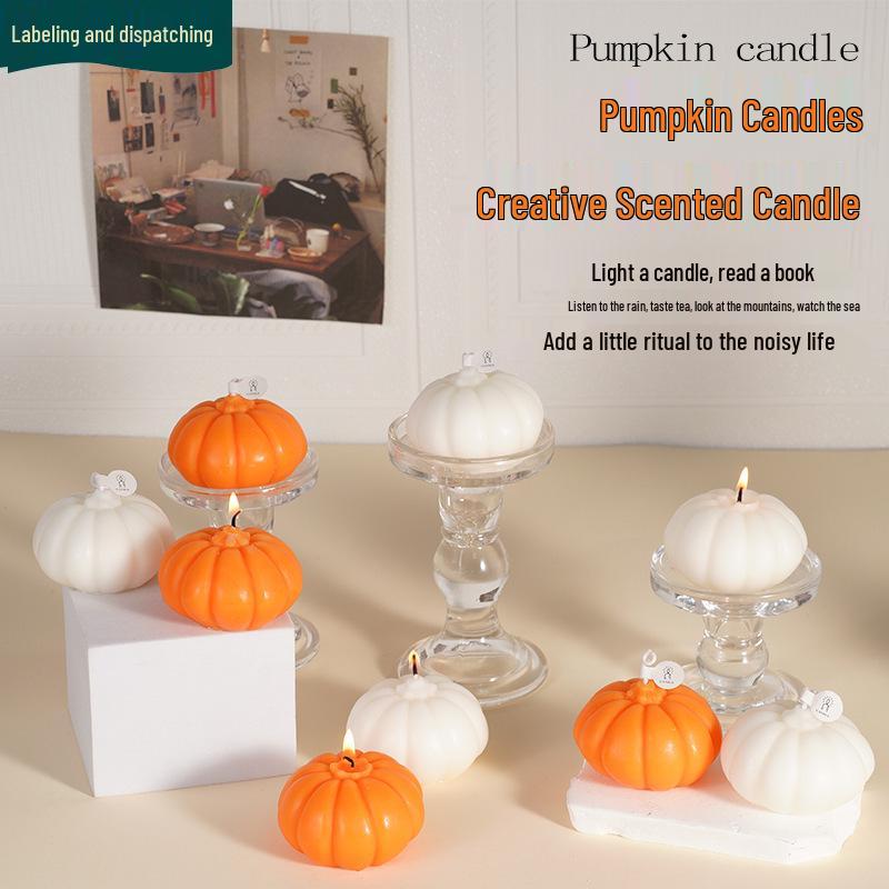 High-End Creative Pumpkin Head Halloween Scented Candle - Perfect Birthday Gift