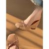Soft-soled Light-mouth Versatile Flat Shoes Nude Single Shoes Women's Fashion Heightening Skirt Single Shoes