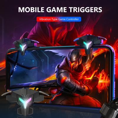 A1 pro PUBG Mobile Game RGB Mechanický Herní Ovladač Gamepad Joystick Míření Střelba L1R1 Spouštěcí Tlačítko pro IPhone Android