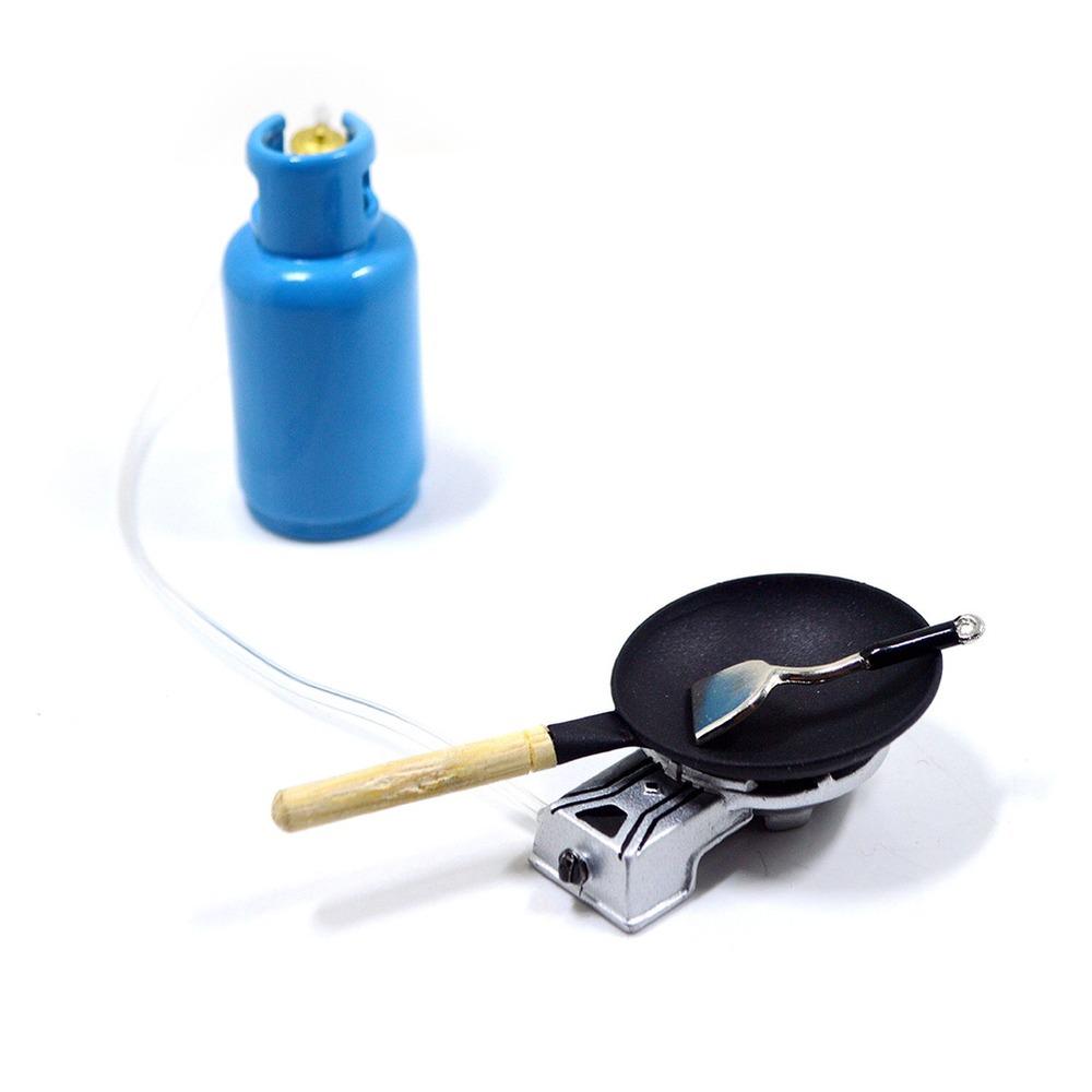 

4 шт./компл. 1/12 кукольный домик миниатюрные кухонные игрушки сплав газовая плита бак посуда инструмент миниатюрная еда игрушки для девочек для детей