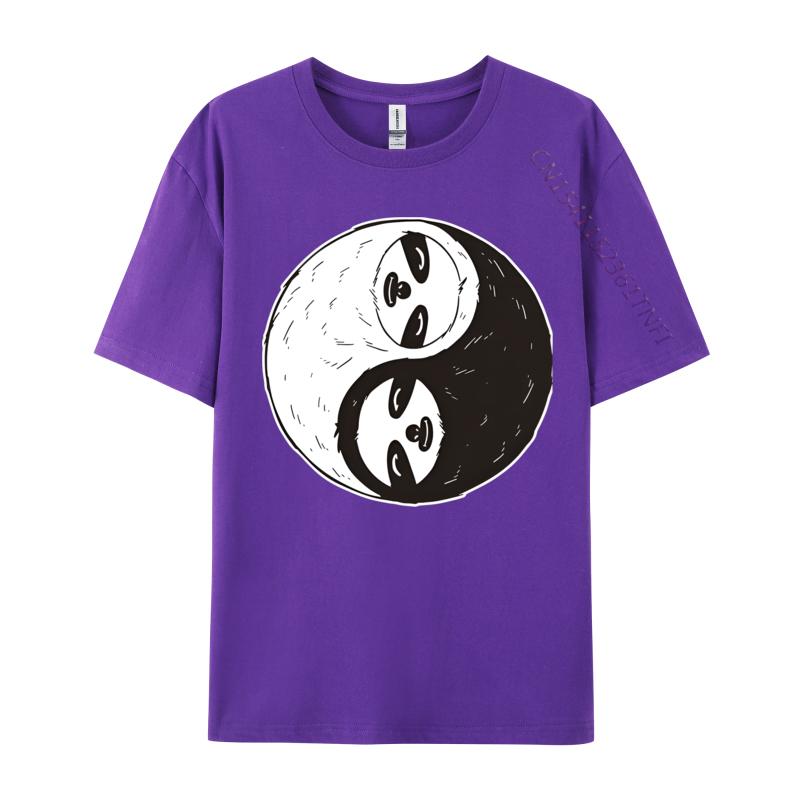 Funny Sloth Yin And Yang Chinese Quiet T Shirts Men Tee Shirts Party Tshirts For Men Tops New Clothes Normal