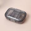 3-Compartment Small Transparent Plastic Pill Box Container Portable Travel Pill Organizer for Pocket Purse Medicine Vitamin Holder Dispenser
