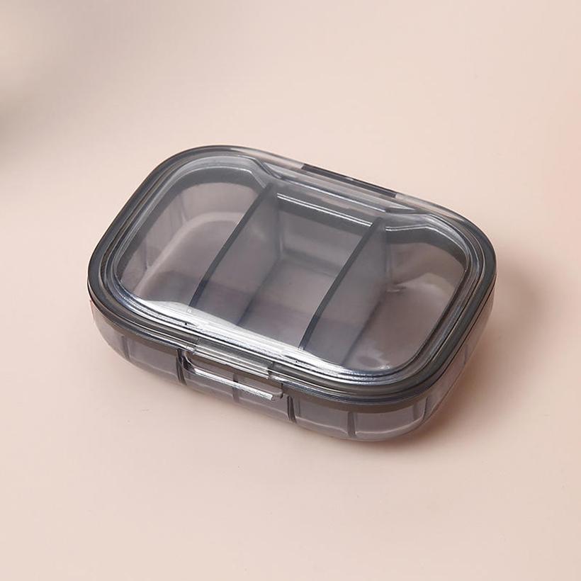 3-Compartment Small Pill Box Container Portable Travel Pill Organizer for Pocket Purse Medicine Vitamin Holder Dispenser