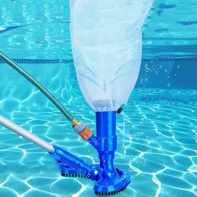 Brush Pool Vacuum Cleaner Vacuum Telescopic Pole Swimming Pool Jet Cleaner  Fountains