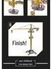 Free Shipping - Alloy Simulation Tower Crane Engineering Toy for Boys Ages 3-8