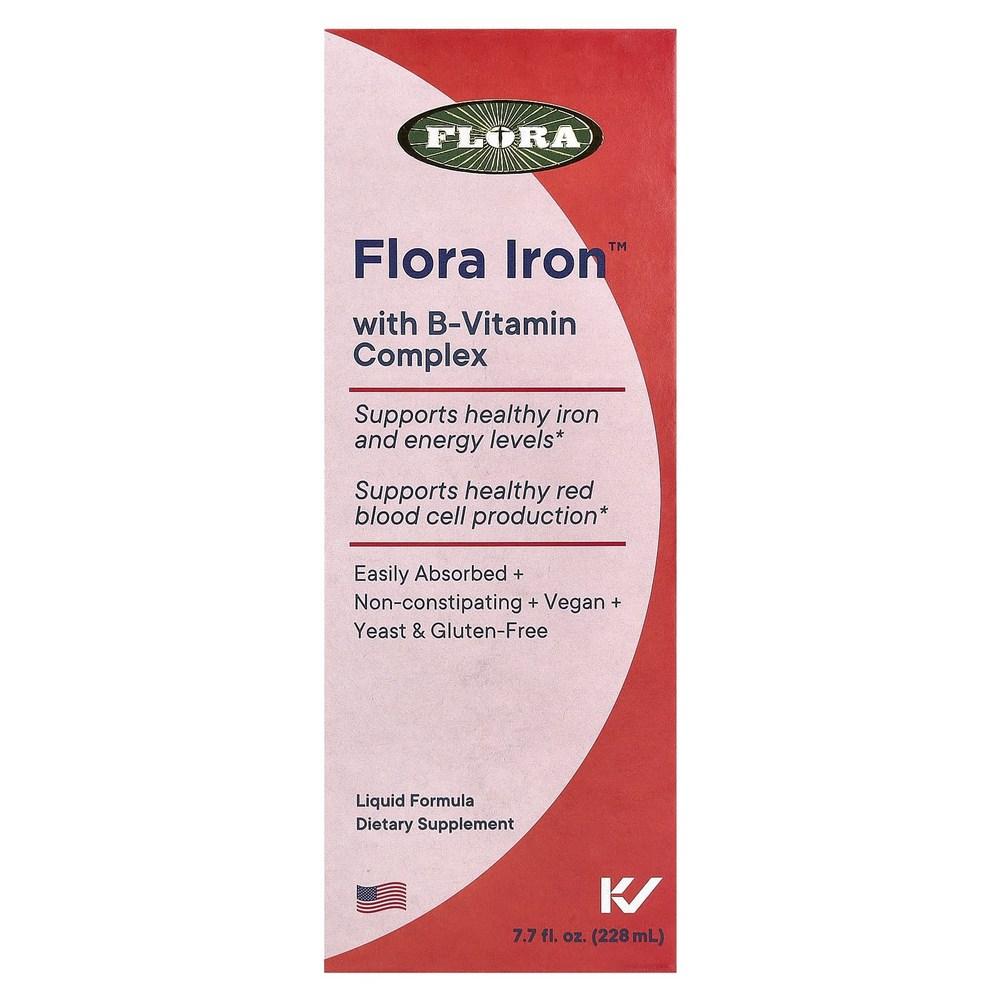Iron Herb Flora Plus with Vitamin B Complex 228ml 2 pcs 227.716ml