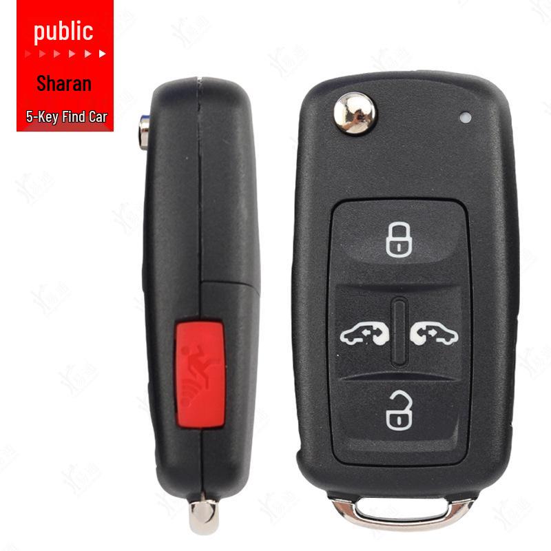 Volkswagen Sharan MQB Folding Key Shell for Caddy Remote Control with Key Blank Replacement.