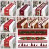 Christmas Table Runner Cloth Merry Christmas Decoration for Home 2024 Tablecloth Xmas Ornament Navidad Natal New Year Gift 2024