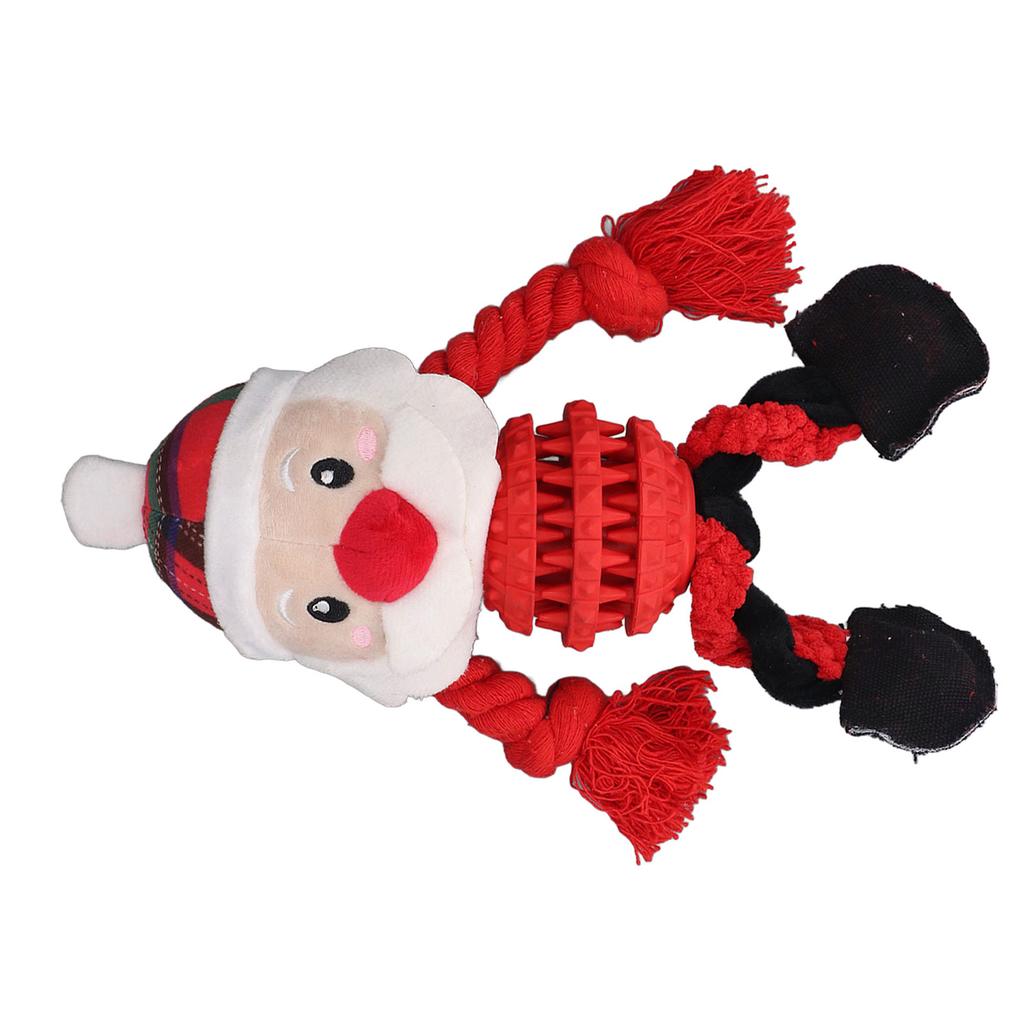 Dog Christmas Toys Funny Interactive Educational Holiday Theme Cute Dog Chew Bite Squeaky Toys for