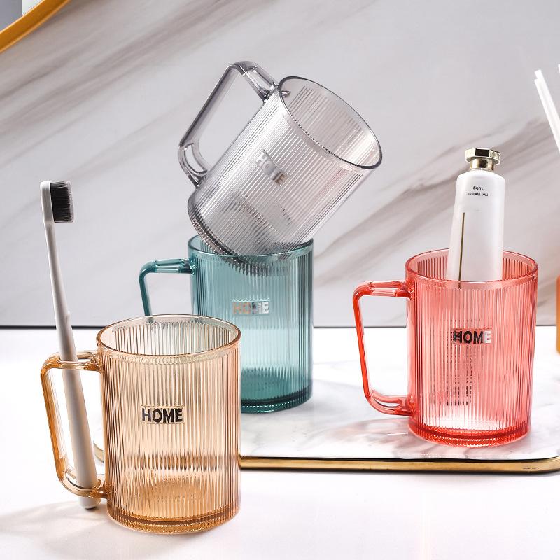 Luxury Couple's Simple Wash Cup with Handle for Student Dormitories