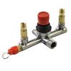 Air Compressor Switch Pump Parts Aluminum Bracket For Piston Push-pull Valves Red Cap Regulator Safety Workshop Accessories