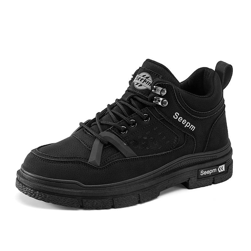 Męskie buty jesień i zima nowe buty typu Martens moda outdoorowe niskie buty robocze modne męskie buty codzienne