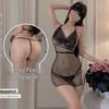 Linlinting Plus Size Pan Jinlian Sexy Mesh Lingerie Set 8010
