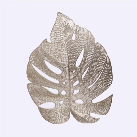 Table Mat Hollowed-Out Nordic Heat-resistant Simulation Turtle Back Leaf Placemats for Dining Table