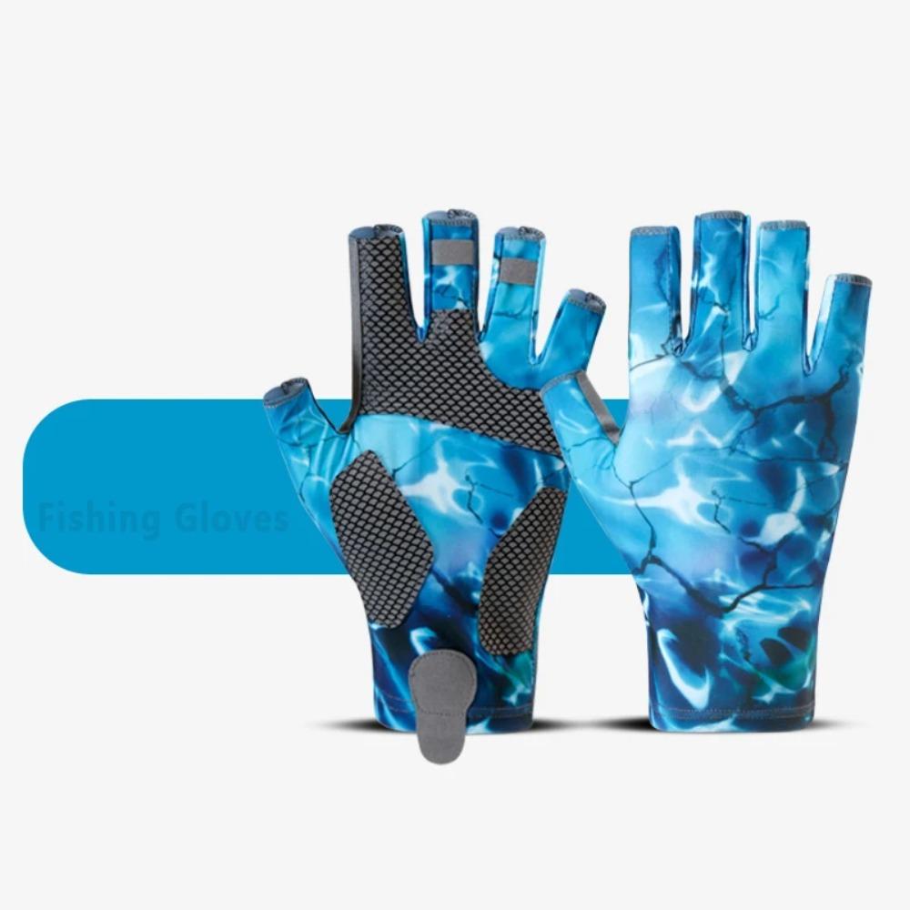 BEPAN Fishing Gloves Half Finger Anti-slip Quick-drying Sun Protection Breathable Profession Summer OutdoorFishing Bicycleridinggloves
