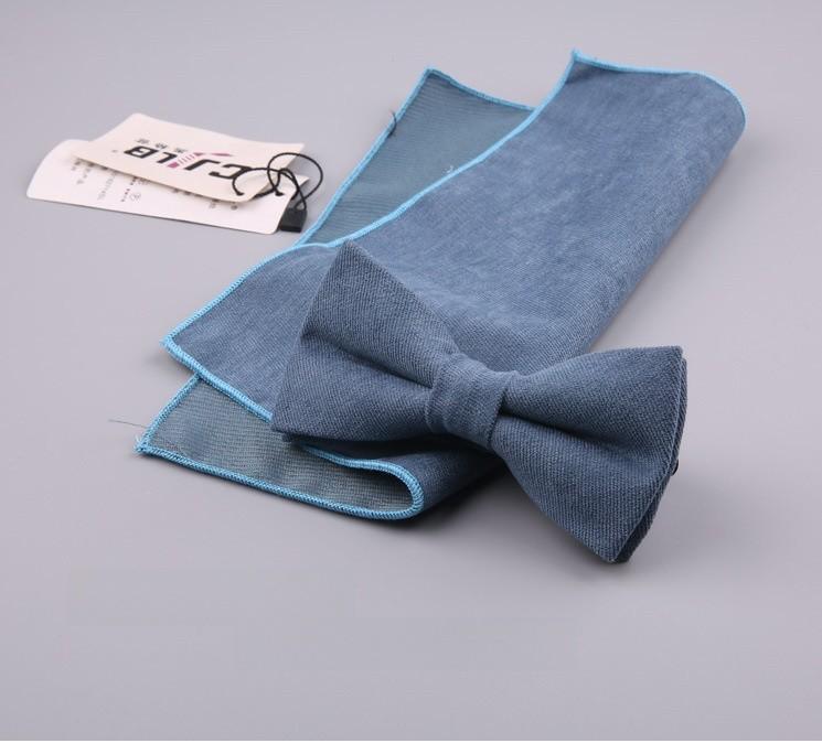 Cotton Bow Tie Set For Men Women Elegant Formal Accessories Gift For Adults