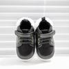 Winter Autumn Boys' Cozy Cotton Shoes - Solid Color, Plus Velvet, Soft Sole Baby Shoes