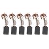 Six Pieces Carbon Brushes Compatible with For PAG600 Angle Grinders Size Info