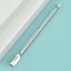 Double-Ended Stainless Steel Nail and Cuticle Tool: Pusher, Scraper, Gel Remover, and File