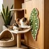Natural Fiber Sisal Cat Scratching Pad Leaf Shape Durable Eco Friendly Material Cat Claw Protection Mat for Indoor Use