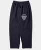 COLUMBIA UNIVERSITY Cu Big Script Fleece Wide Seatpants Crown Navy