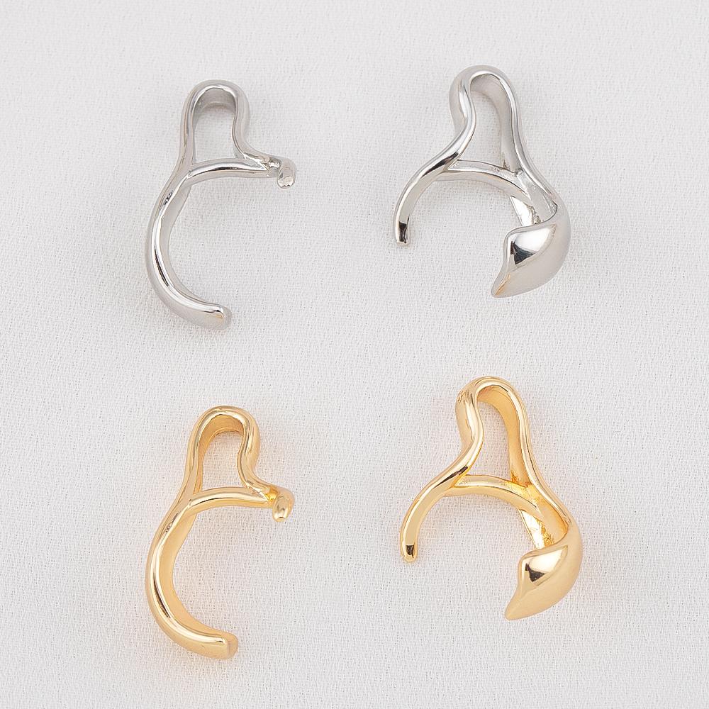 14K Gold Plated Claw Clasp Connect Bead for Jewelry Making Brass Connectors Choker Accessories DIY Necklace Findings Supplies