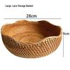 Japanese Style Wavy Edge Rice Husk Storage Basket