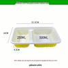 JINGRX Disposable Plastic Lunch Boxes with Lids