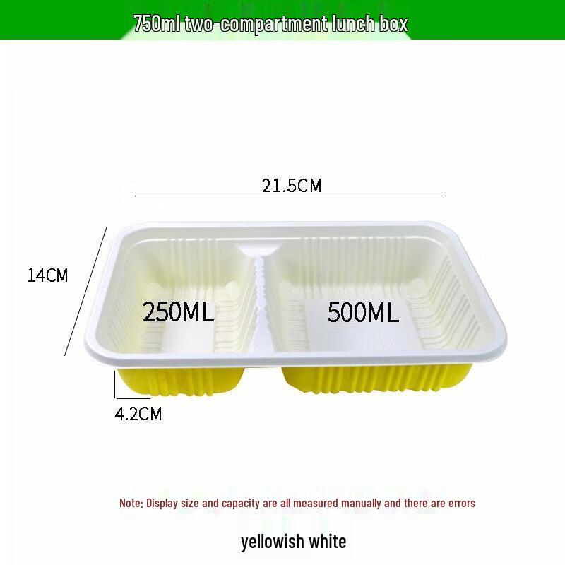 JINGRX Disposable Plastic Lunch Boxes with Lids