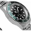 Salvatore Marra Men's Watch, Radio-Controlled Solar, 10 ATM Water Resistant, Italian Brand, Black and Green, SM22110-SSBKGR
