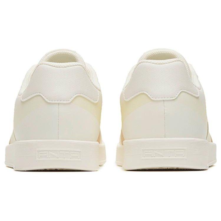 Anta Базовые нескользящие прочные низкие кроссовки мужские кроссовки белые желтые — фото 4