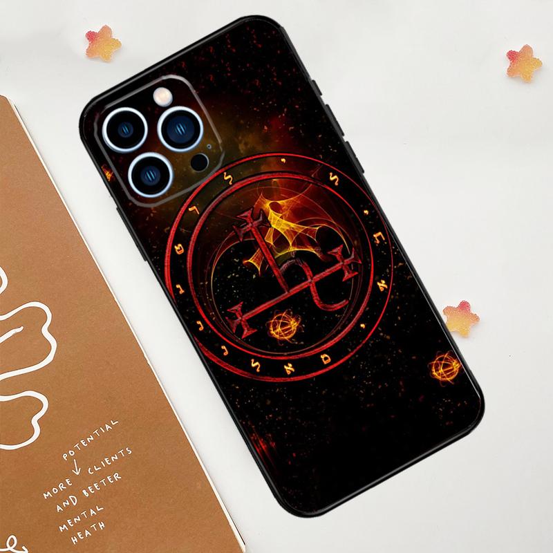 Sigil of Lilith Phone Case For iPhone 17 Pro Max 14 11 15 16 Pro Max 12 13 mini 16 Plus 16e 17 Air Funda