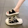 Summer Wear In  The New Senior Fashion Sense Dissolve Thick Bottom Beach Shoes