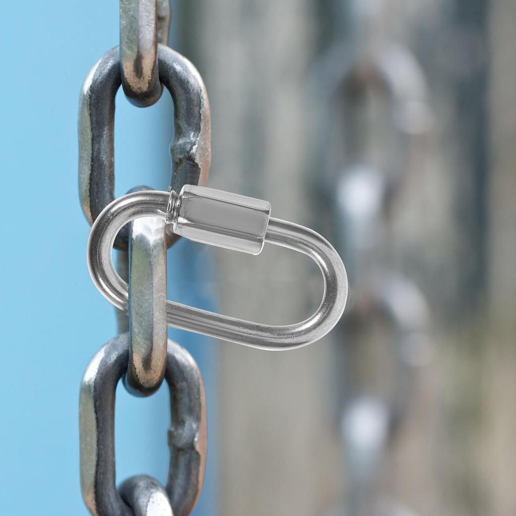 TOVINANNA 304 Stainless Steel Quick Link Chain Connector Set of