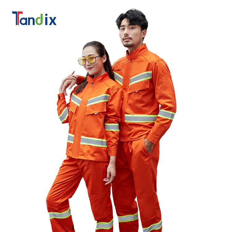 High Quality Spring Autumn Industrial Electrician Engineer Boiler Mining Oil Gas Coveralls Workwear Hi Vis Safety Work Suits