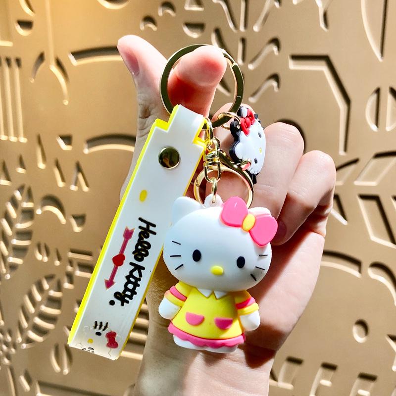 Hello Kitty Cute Doll Keychain Charm - Cartoon Car Ornament & Small Gift