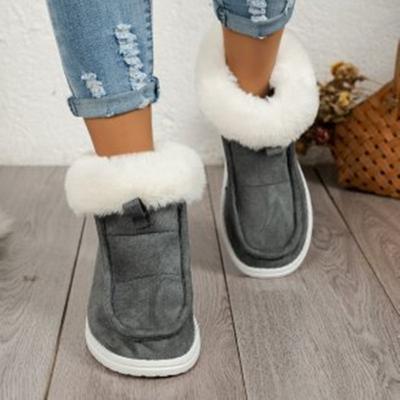 Autumn and Winter Footwear Plus Size Comfortable Low-top Flat-bottomed Round-headed Women's Shoes