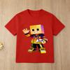 Roblox Gold Character Kids Black Tshirt Short Sleeve Casual Cotton Tee for Boys