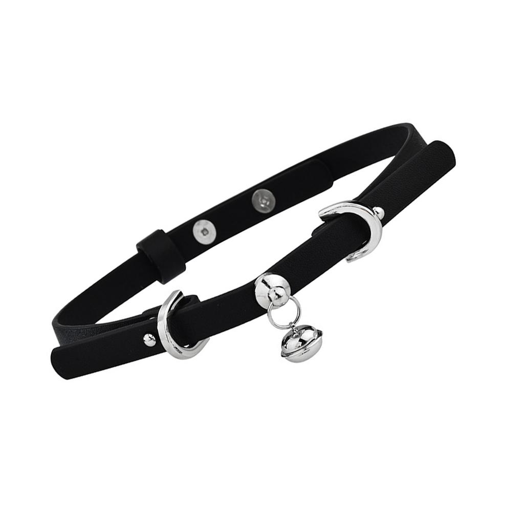 Elegant Choker Necklace With Double Bell Designs for Playful Styles and Adjustable Length Chain for Versatile Wear