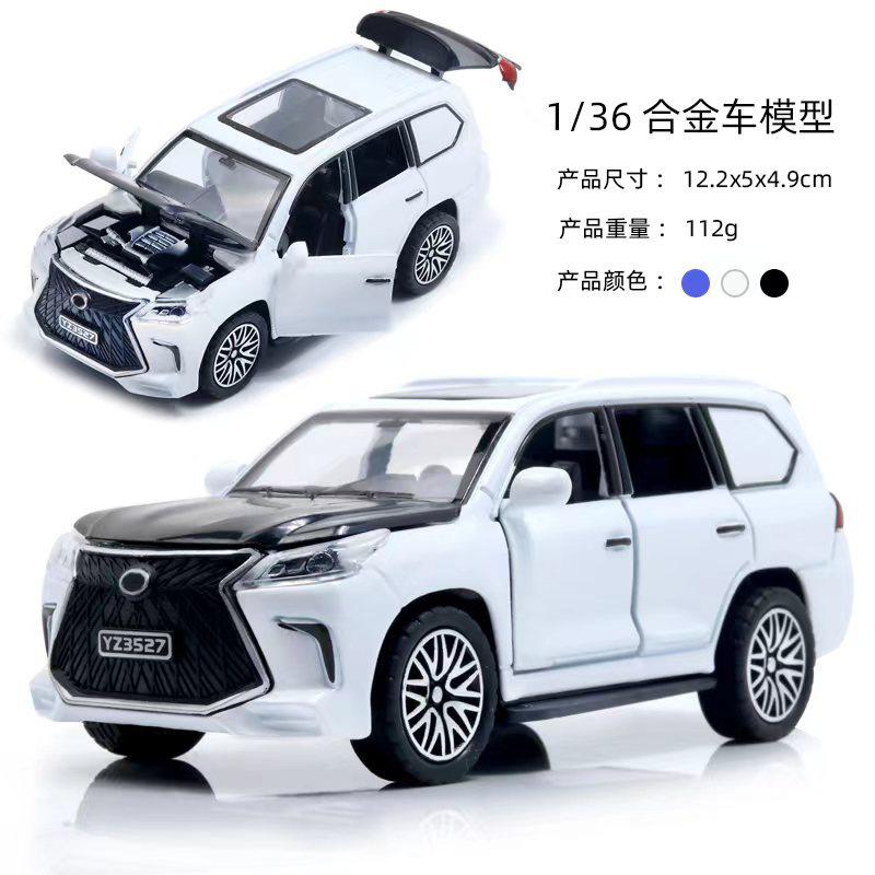 1:36 4 Doors Open Alloy Off-road Car Model, Kids Simulation Pull Back Vehicle Toy, Classic Diecast Car Boys Children's Day Gift