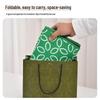Portable Green Leaf Ironing Mat: Six-Layer Protection, Soft, Foldable, Waterproof, Heat-Resistant, Non-Slip Pad for Garment Steaming.