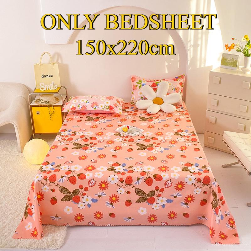 Bettlaken Hautfreundlich Gebürstet Verdickt Doppel Einzelbett Mehrspezifikationslaken für Alle Jahreszeiten