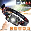 LED Light IR Motion Sensor Head Lamp Waterproof Rechargeable Rechargeable Headlight Waterproof Head Flashlight Fishing