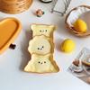 Ceramic Dipping Dish Cute Small Sauce Plate for Soy Sauce Vinegar Hotpot Home Kitchen