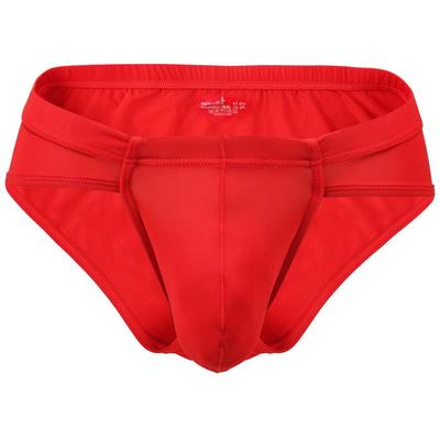 Pánské nízké kalhotky z ledového hedvábí: Prodyšné, Jednobarevné, Sexy, Tenké spodní prádlo