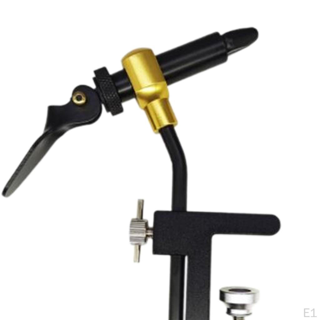 Degree Rotation Assist Hook Binding Vise Fly Tying C Clamp with Hardened Steel Fishing Lure