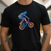 T-Shirt Herren BMX Fahrrad Motiv Baumwolle Größe S bis 5XL