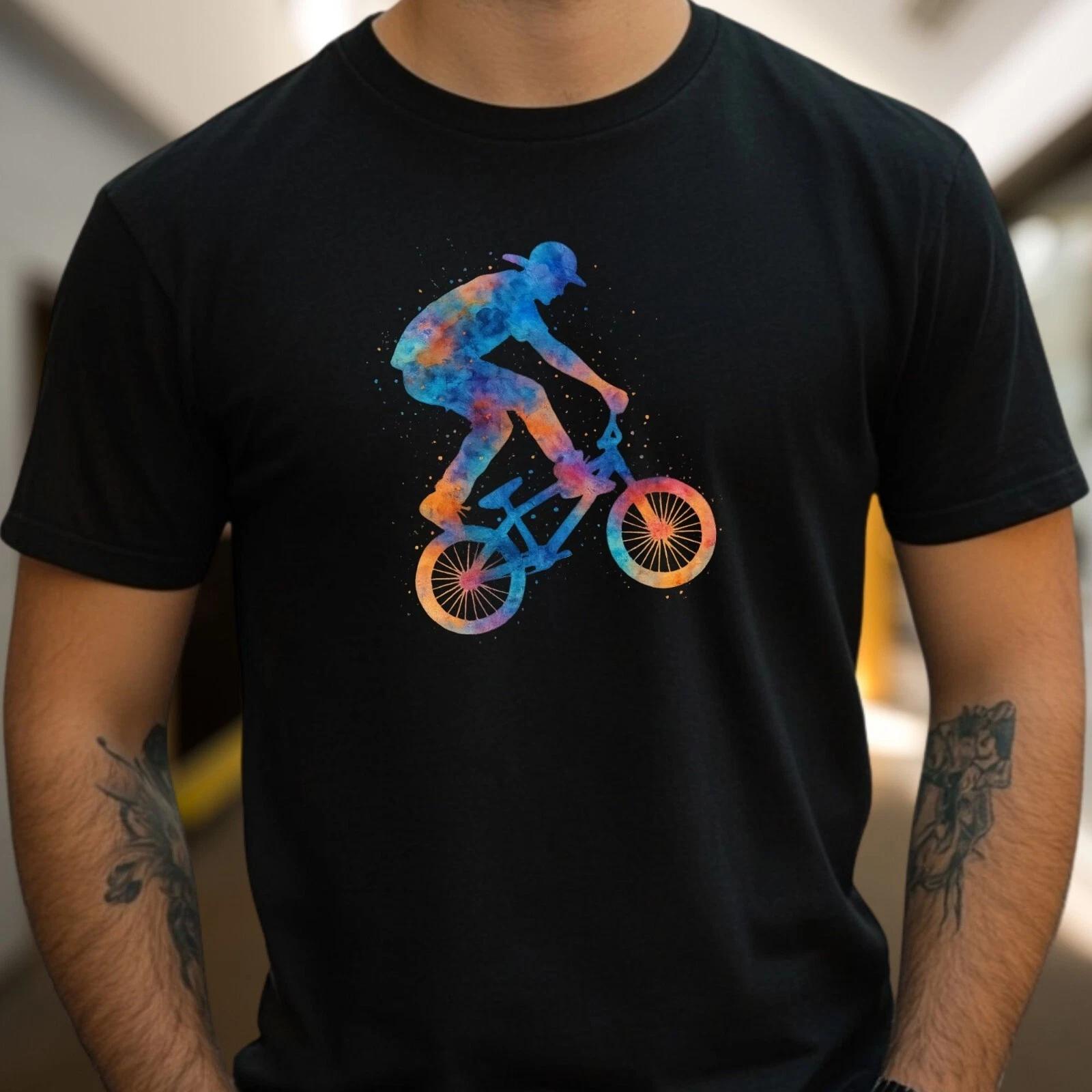 T-Shirt Herren BMX Fahrrad Motiv Baumwolle Größe S bis 5XL XXXL