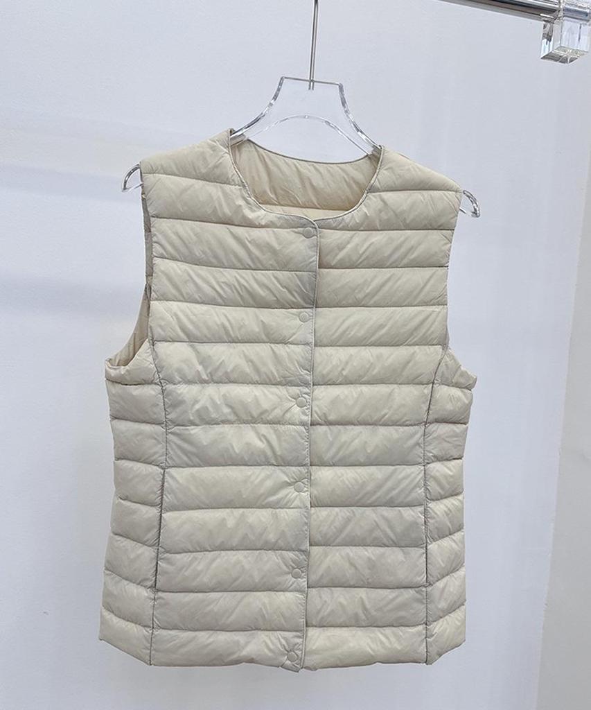 Versatile Women's Down Vest - 90% White Duck Down