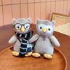 Owl Nippit With Hat Scarf Plush Toy Cartoon Stuffed Doll Decorations Gift Kids